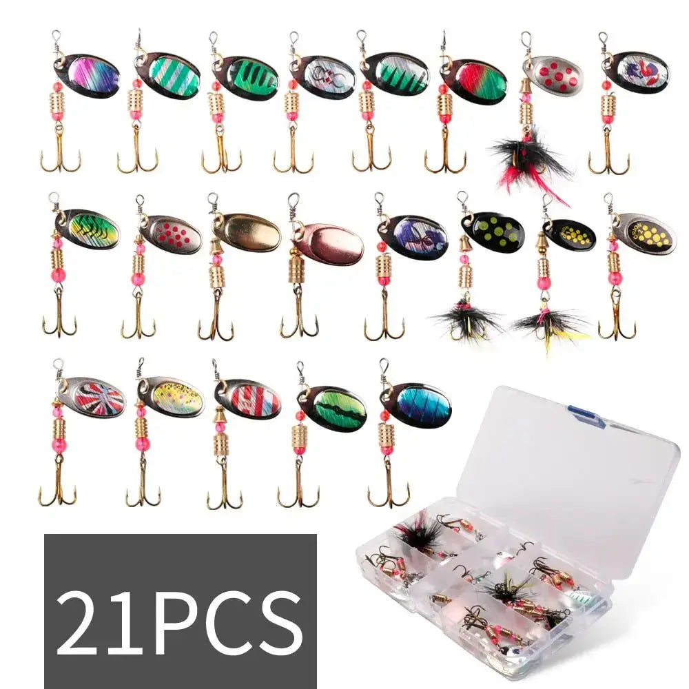 Fishing lure assortment.