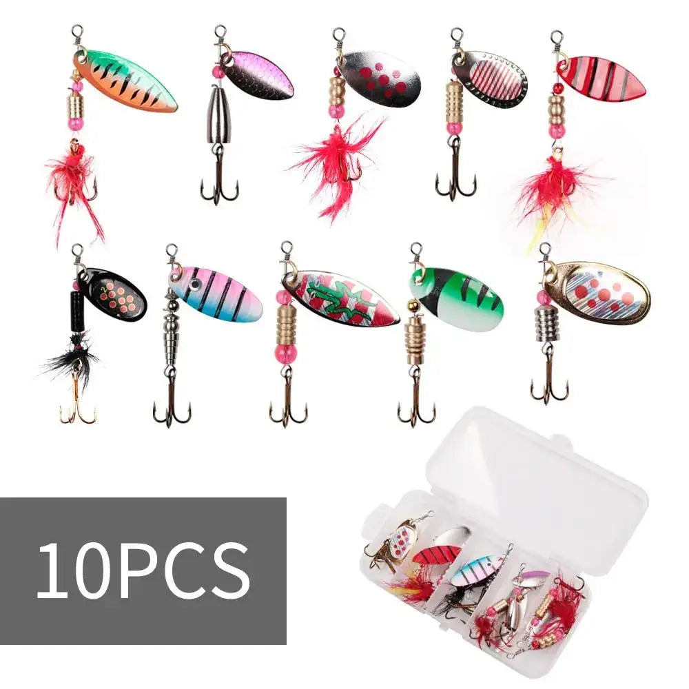 Fishing lure assortment.