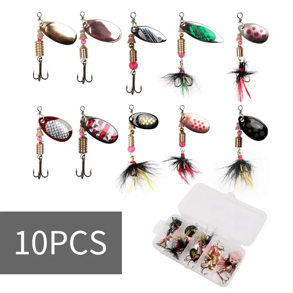 Fishing lure assortment.