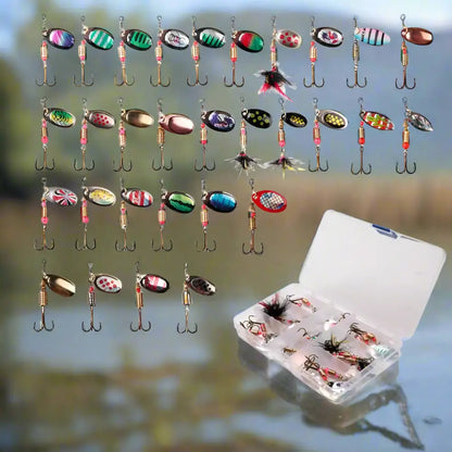 Fishing lure assortment.