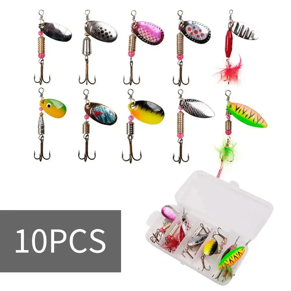 Fishing lure assortment.