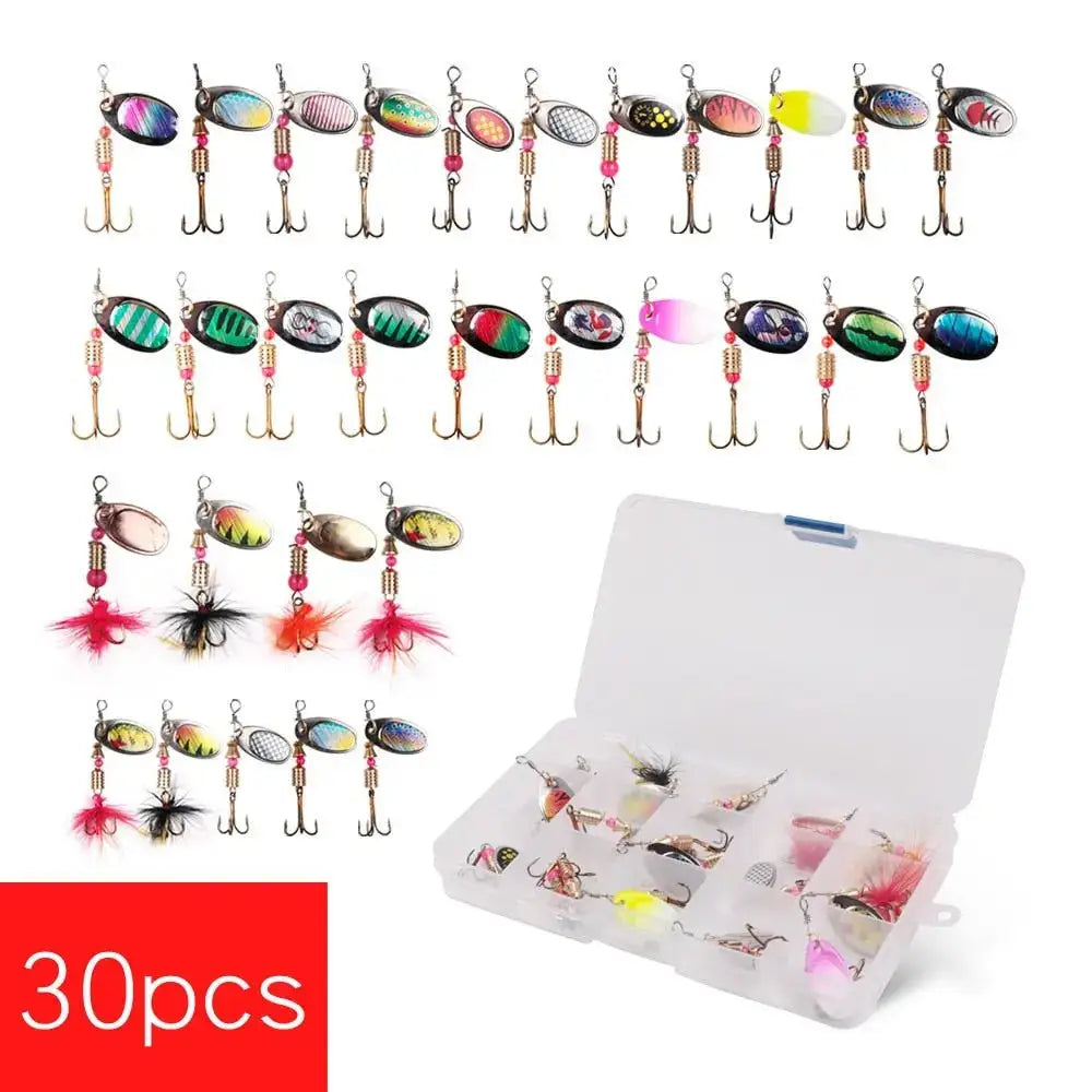 Fishing lure assortment.