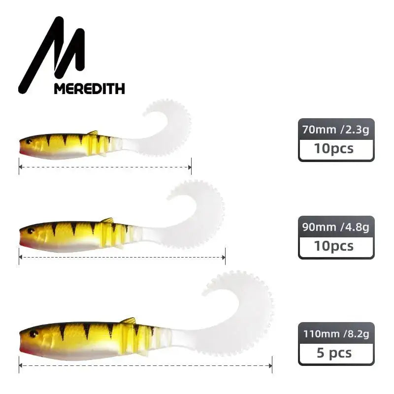 Fishing lure sizes.