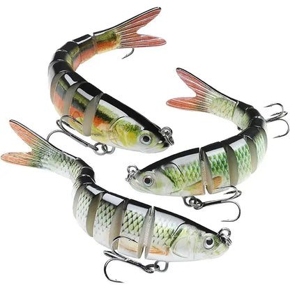 Multi Jointed Slow Sinking Fishing Lure - 10cm/12.4g - Fishing Lures