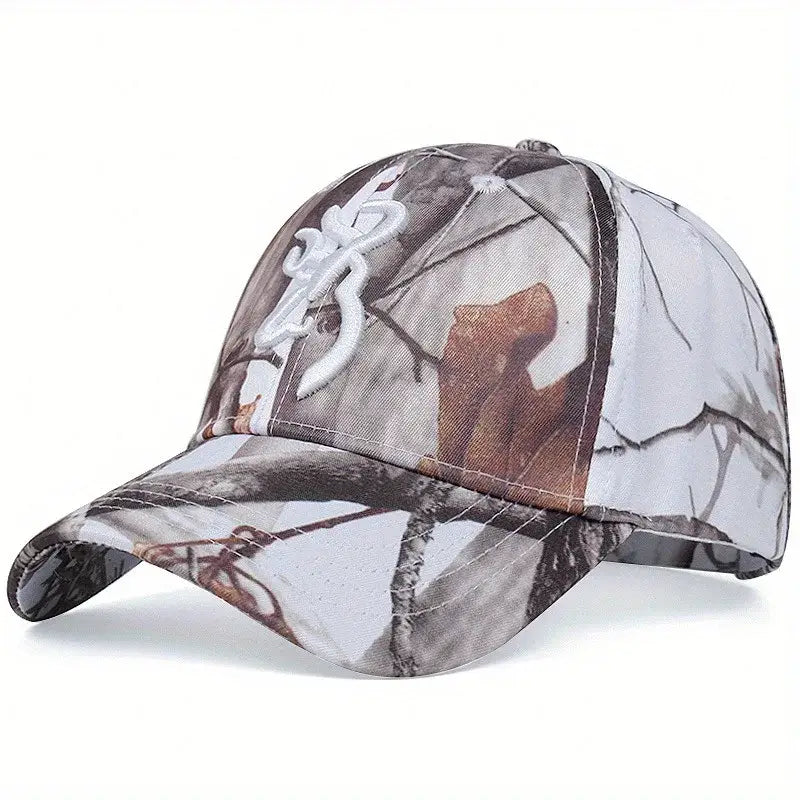 Camouflage baseball cap.