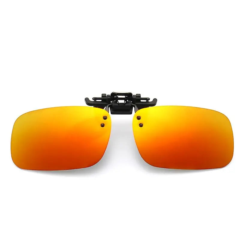 Polarized Clip-On Flip Sunglasses for Anglers - L-RED - fishing apparel