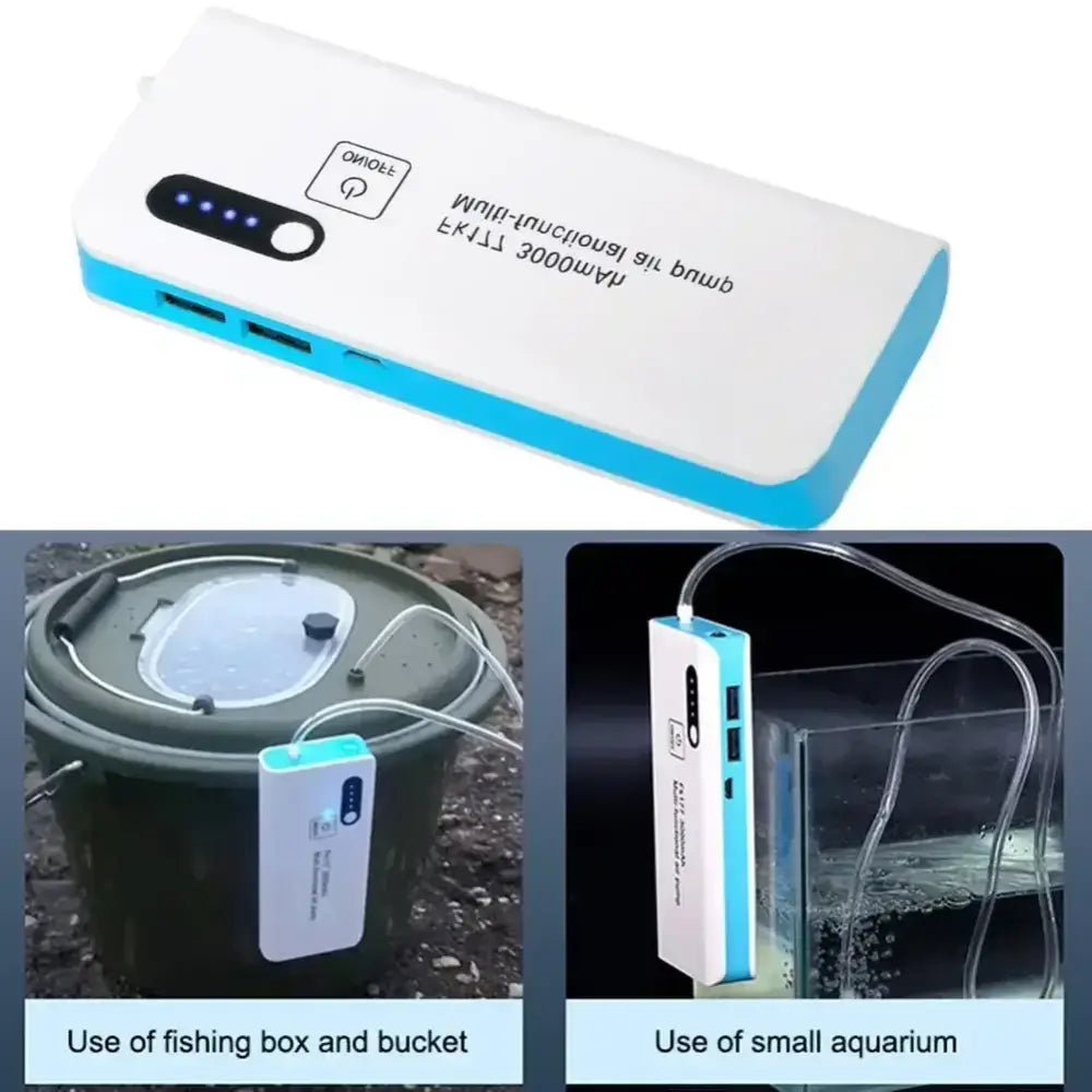 Portable Oxygen Pump for Fishing & Aquariums - Pumps an accessorie - Fishing Accesories