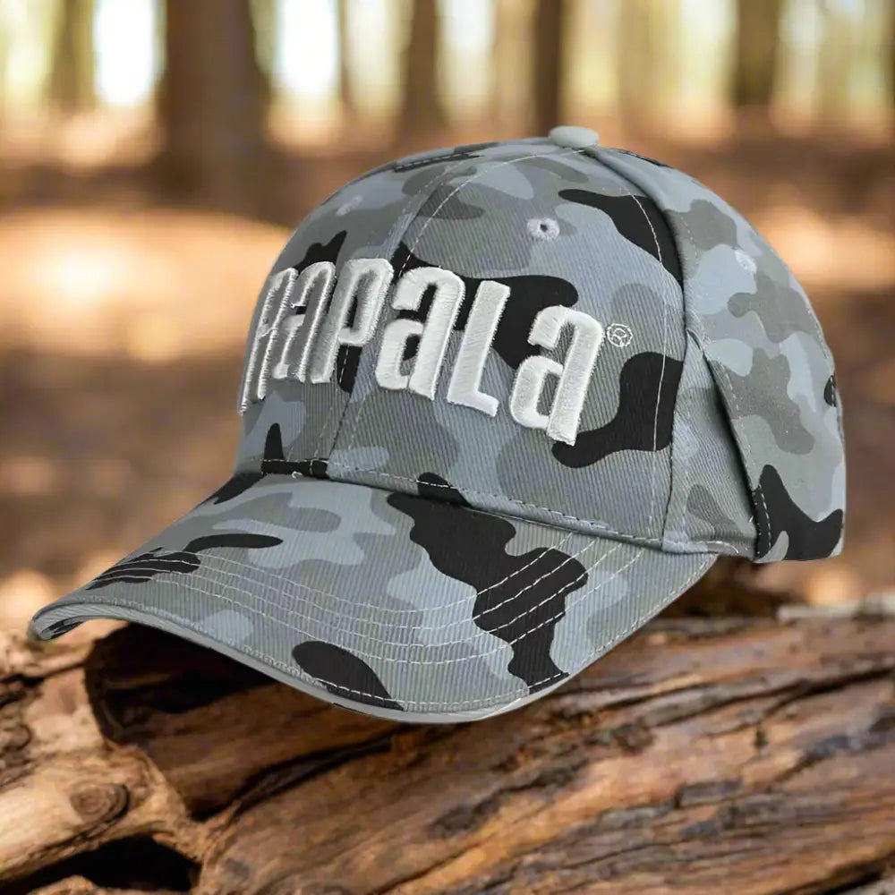 Camouflage baseball cap.