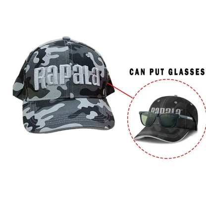 Camouflage baseball cap.