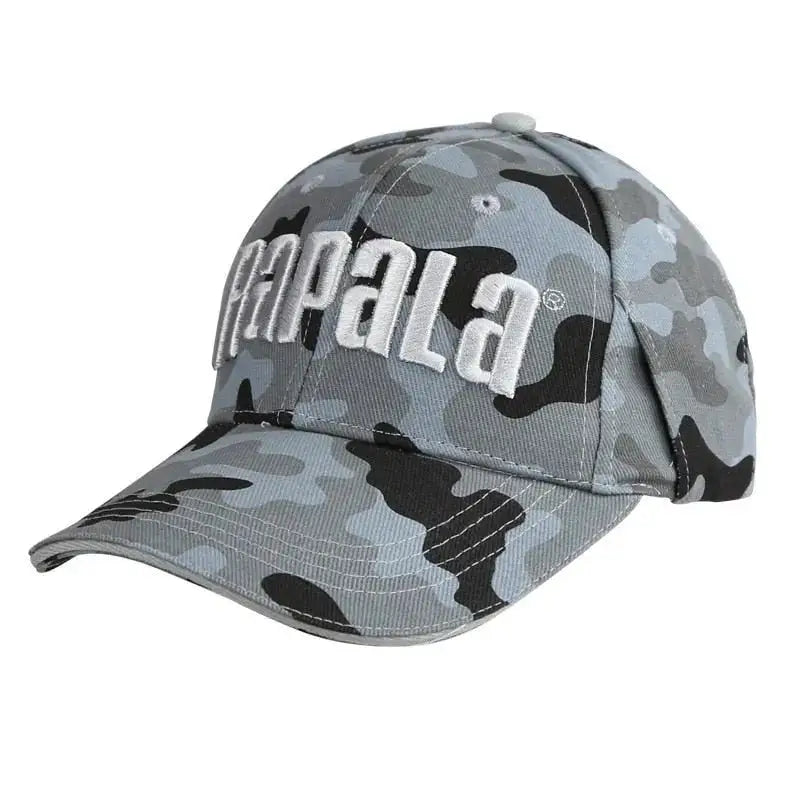 Camouflage baseball cap.