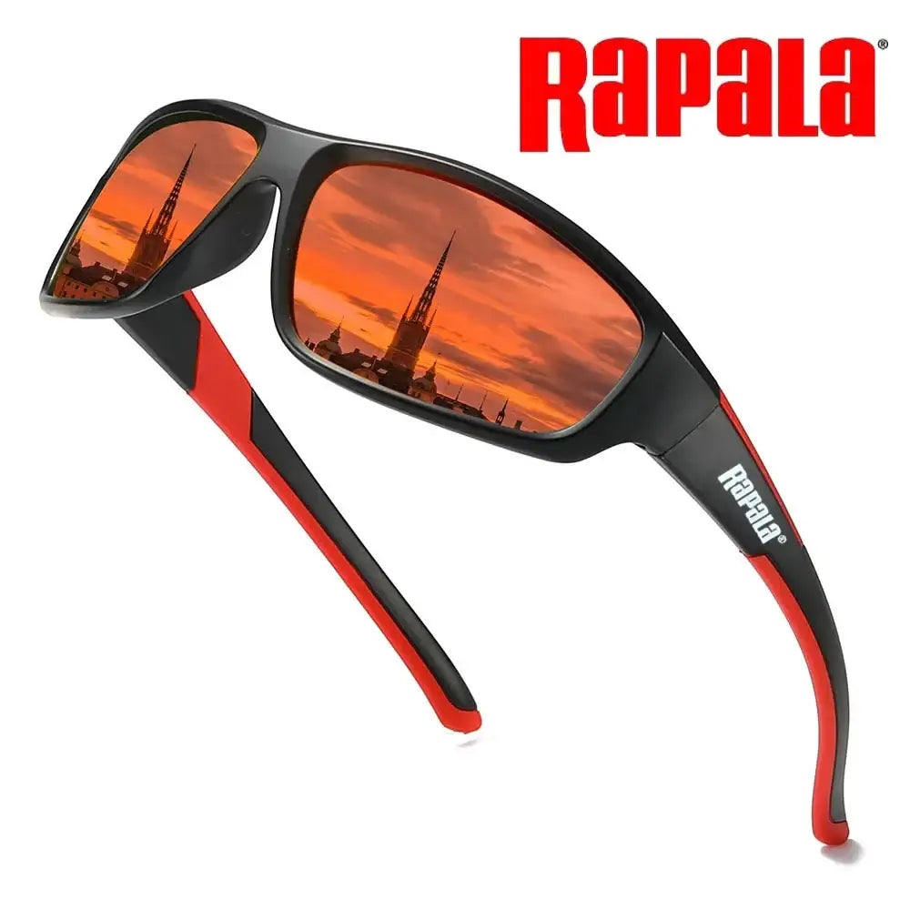 Black and red Rapala sunglasses.