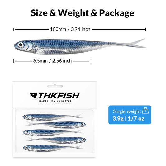 THKFish Bass Fishing Artificial Lure Set with Realistic Finishes and Lightweight Design for Effective Fishing