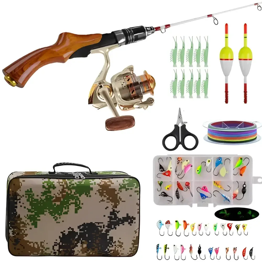 Fishing rod and tackle set.