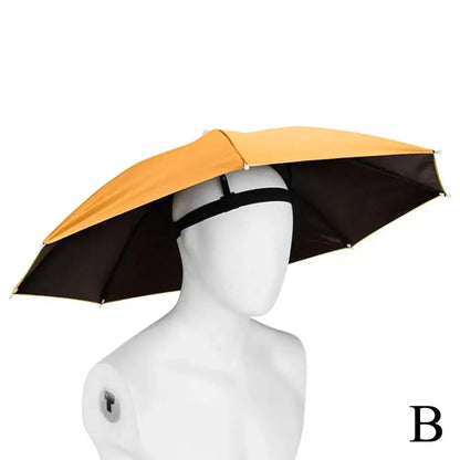 Wearable umbrella hat.